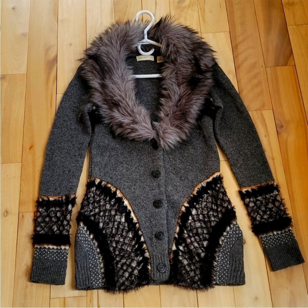 Anthropologie Sleeping On Snow XS grey sweater - Picture 1 of 3